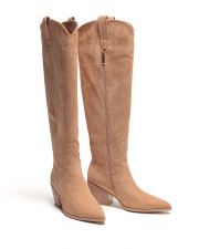 BEIGE WOMEN'S BOOTS - EMILIA