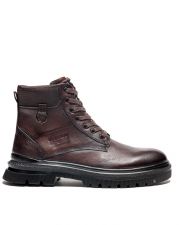 BROWN MEN'S LEATHER BOOTS - AUSTIN