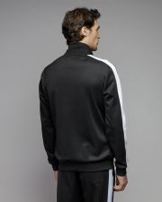 BLACK MEN'S ZIP SWEATER