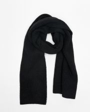 BLACK WOMEN'S KNITTED SCARF