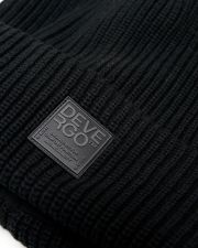 BLACK MEN'S KNITTED CAP