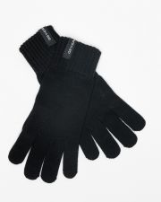 BLACK MEN'S KNITTED GLOVES