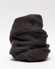 BROWN MEN'S KNITTED SCARF