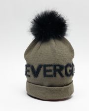 KHAKI WOMEN'S KNITTED BEANIE