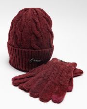 BORDEAUX WOMEN'S KNITTED BEANIE