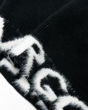 BLACK WOMEN'S KNITTED SCARF