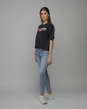 BLACK WOMEN'S SHORT SLEEVE T-SHIRT