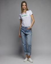 WHITE WOMEN'S SHORT SLEEVE T-SHIRT