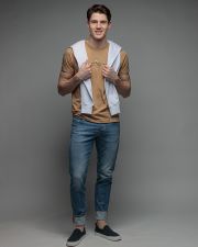 BROWN FÉRFI RÖVID UJJÚ PÓLÓ