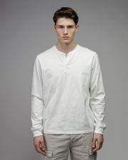 WHITE MEN'S LONG SLEEVE T-SHIRT