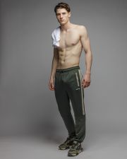KHAKI MEN'S SWEATPANTS