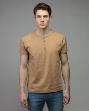 BROWN MEN'S SHORT SLEEVE T-SHIRT
