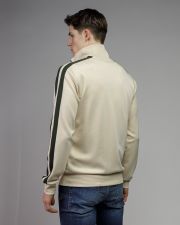 BEIGE MEN'S ZIP SWEATER