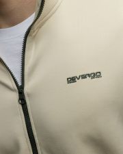 BEIGE MEN'S ZIP SWEATER