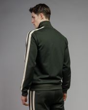 KHAKI MEN'S ZIP SWEATER