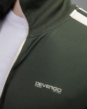 KHAKI MEN'S ZIP SWEATER