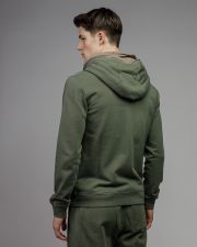 KHAKI MEN'S ZIP SWEATER