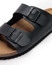 BLACK MEN'S SLIPPERS  - ALFRED
