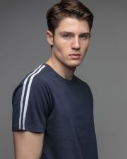 BLUE MEN'S SHORT SLEEVE T-SHIRT