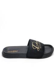 BLACK WOMEN'S SLIPPERS  - PETRA