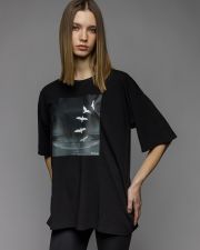 BLACK WOMEN'S SHORT SLEEVE T-SHIRT