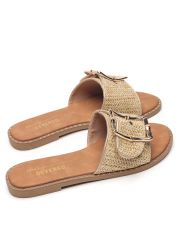 BEIGE WOMEN'S SLIPPERS  - SERENITY