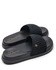 BLACK WOMEN'S SLIPPERS  - SOLENA