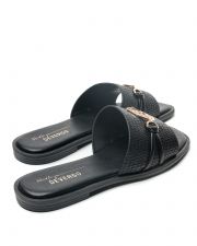 BLACK WOMEN'S SLIPPERS  - SAVANNAH