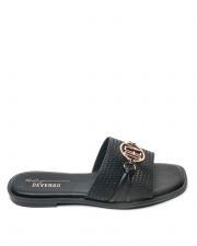BLACK WOMEN'S SLIPPERS  - SAVANNAH