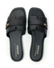 BLACK WOMEN'S SLIPPERS  - BRIELLE