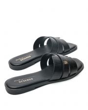 BLACK WOMEN'S SLIPPERS  - BRIELLE