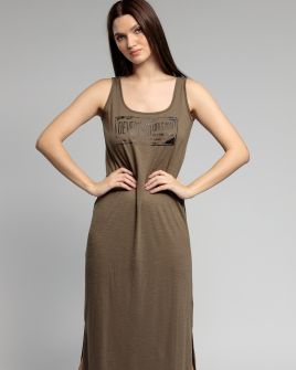 KHAKI WOMEN'S LONG DRESS 2D23SS9590DR3805