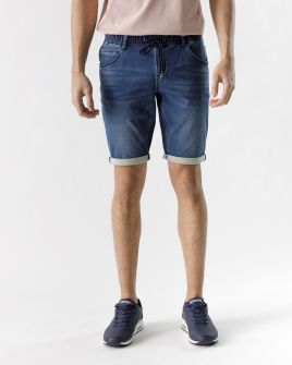 BLUE MEN'S JOGJEAN SHORTS 1D23SS1133MP7164