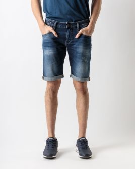 INDIGO MEN'S JEANS SHORTS - FRANK SHORTS 23043 1J23SS0053MP7664ST