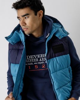 BLUE MEN'S SHORT VEST 1D23FW7011SL1600