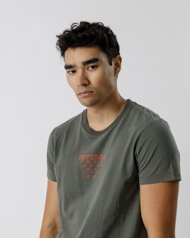 GREEN MEN'S ROUND NECK T-SHIRT 1D23FW4020SS0104