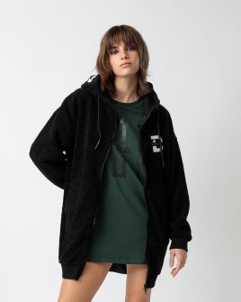 BLACK WOMEN'S TRANSITIONAL COAT 2D23FW7586KA1200