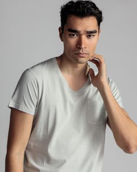 GREY MEN'S T-SHIRT 1D24SS4036SS0106