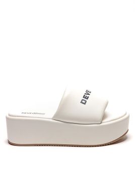 WHITE WOMEN'S SLIDES - MOLLY DE24SS2583PU