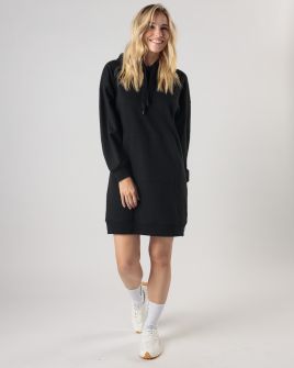 BLACK WOMEN'S HOODED DRESS 2D24FW9580DR0705