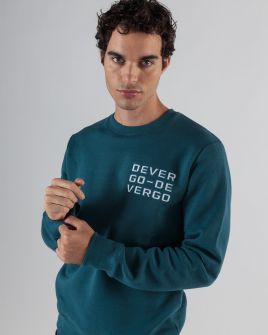 BLUE MEN'S SWEATSHIRT 1D24FW4083LS0704