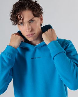 BLUE MEN'S HOODIE 1D24FW4084LS0705