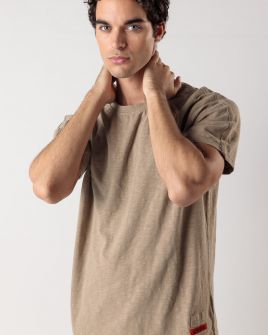 BEIGE MEN'S T-SHIRT 1D24FW4030SS3806