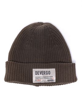 BROWN MEN'S KNITTED HAT 1D24FW8003HA1101