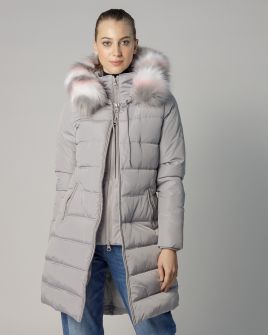 GREY WOMEN'S WINTER COAT 2D24FW3545KA1600