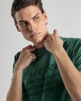 GREEN MEN'S T-SHIRT 1D25SS4046SS0105