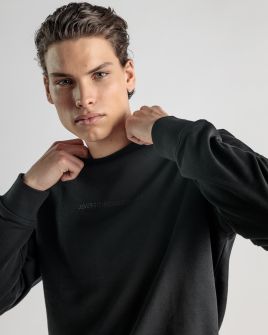 BLACK MEN'S PULLOVER 1D25SS4077LS0705