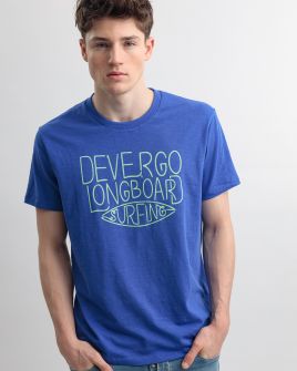 BLUE MEN'S T-SHIRT 1D25SS4027SS3805
