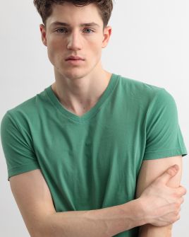 GREEN MEN'S T-SHIRT 1D25SS4044SS0124