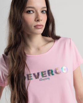 PINK WOMEN'S T-SHIRT 2D25SS4551SS0205